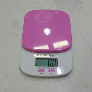 애완조 건강체크 전자저울 핑크 1kg